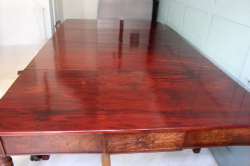 EARLY 19TH CENTURY AMERCIAN CUBAN MAHOGANY DINING TABLE - ADDITIONAL PHOTO 8