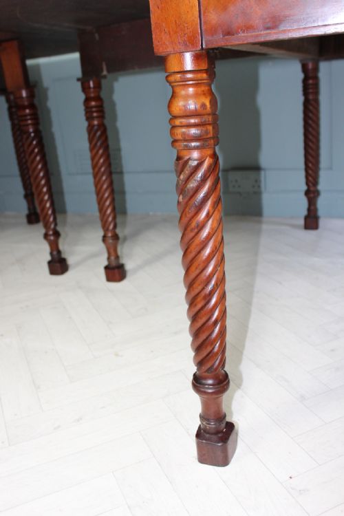 EARLY 19TH CENTURY AMERCIAN CUBAN MAHOGANY DINING TABLE - ADDITIONAL PHOTO 14