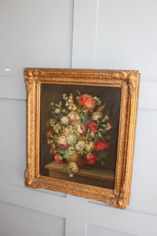 LATE 18TH CENTURY DUTCH NORTHERN EUROPEAN FLOWER STILL LIFE ON OAK PANEL - ADDITIONAL PHOTO 2