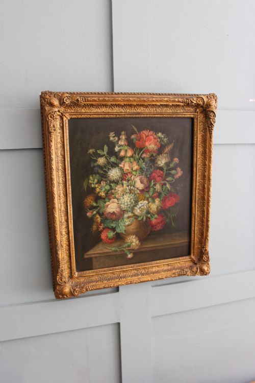 LATE 18TH CENTURY DUTCH NORTHERN EUROPEAN FLOWER STILL LIFE ON OAK PANEL - ADDITIONAL PHOTO 5