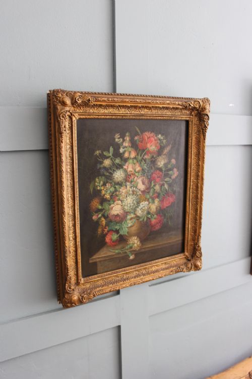 LATE 18TH CENTURY DUTCH NORTHERN EUROPEAN FLOWER STILL LIFE ON OAK PANEL - ADDITIONAL PHOTO 6