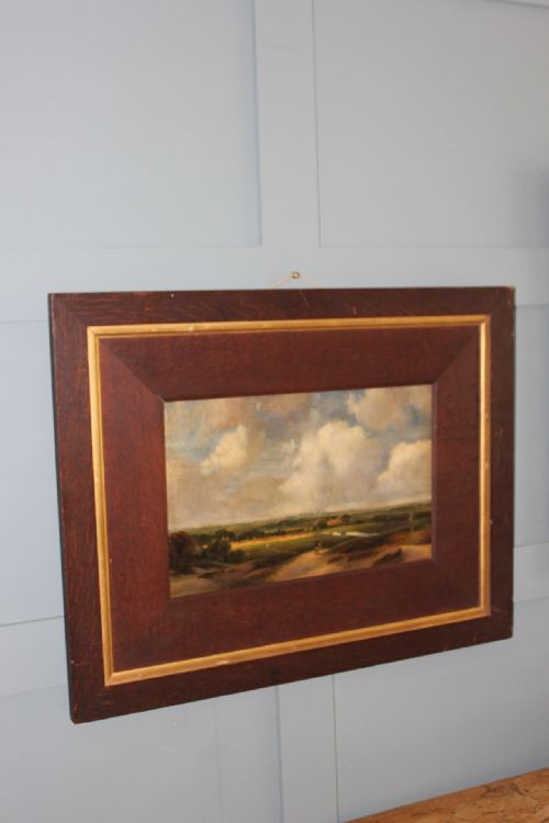 FOLLOWER OF ANDREAS SCHELFHOUT LANDSCAPE NEAR HAARLEM OIL ON PAPER - ADDITIONAL PHOTO 3