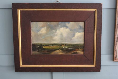 FOLLOWER OF ANDREAS SCHELFHOUT LANDSCAPE NEAR HAARLEM OIL ON PAPER - ADDITIONAL PHOTO 4