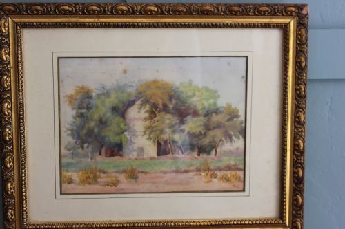 WATERCOLOUR OF A TEMPLEDELIGHTFUL INDIAN WATERCOLOUR PAINTED LATE 19TH EARLY 20TH CENTURY OF A TEMPLE COVERED IN LUSH GREEN TREESPAINTED VERY COMPETENTLY IN A WASH TECHNIQUE CIRCA 1900SIGNED BOTTOM RIGHT PECONDITION19TH CENTURY INDIAN WATERCOLOUR PAINTING - ADDITIONAL PHOTO 2
