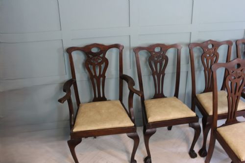 SET OF SEVEN CHIPPENDALE STYLE DINING CHAIRS - ADDITIONAL PHOTO 7