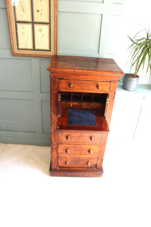 EARLY 19TH CENTURY SECRETAIRE WELLINGTON CHEST - ADDITIONAL PHOTO 1