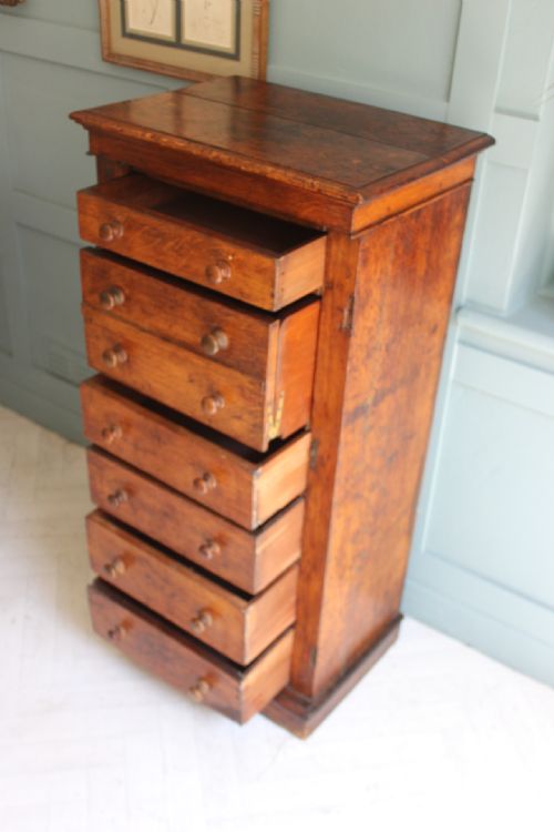 EARLY 19TH CENTURY SECRETAIRE WELLINGTON CHEST - ADDITIONAL PHOTO 3