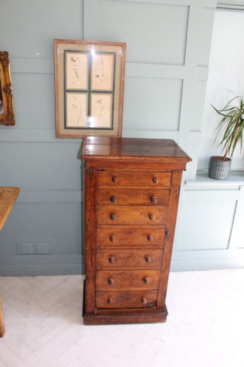 EARLY 19TH CENTURY SECRETAIRE WELLINGTON CHEST - ADDITIONAL PHOTO 4