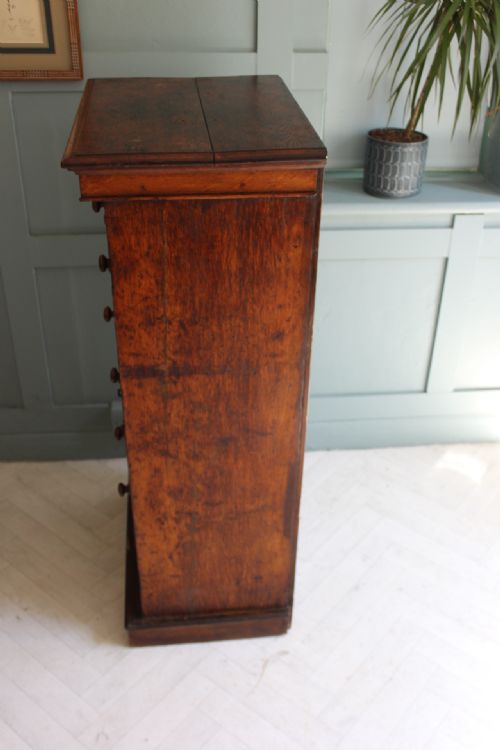 EARLY 19TH CENTURY SECRETAIRE WELLINGTON CHEST - ADDITIONAL PHOTO 9