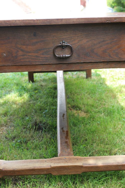 ANTIQUE FRENCH CHERRY WOOD DINING TABLE - ADDITIONAL PHOTO 6