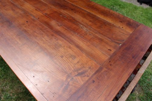 ANTIQUE FRENCH CHERRY WOOD DINING TABLE - ADDITIONAL PHOTO 7