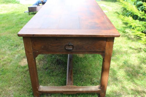 ANTIQUE FRENCH CHERRY WOOD DINING TABLE - ADDITIONAL PHOTO 8