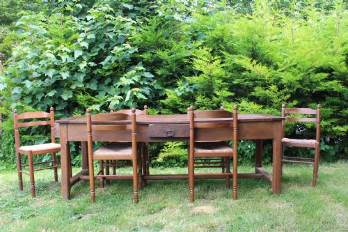 ANTIQUE FRENCH CHERRY WOOD DINING TABLE - ADDITIONAL PHOTO 10