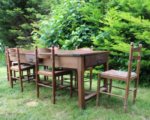 ANTIQUE FRENCH CHERRY WOOD DINING TABLE - ADDITIONAL PHOTO 11