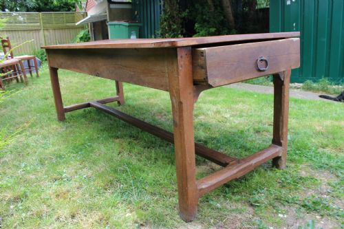 ANTIQUE FRENCH CHERRY WOOD DINING TABLE - ADDITIONAL PHOTO 24