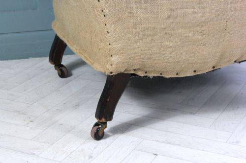VICTORIAN ANTIQUE ARMCHAIR FOR UPHOLSTERY - ADDITIONAL PHOTO 2