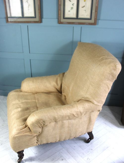 VICTORIAN ANTIQUE ARMCHAIR FOR UPHOLSTERY - ADDITIONAL PHOTO 3