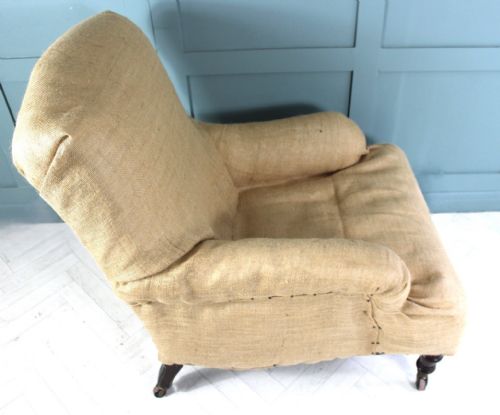 VICTORIAN ANTIQUE ARMCHAIR FOR UPHOLSTERY - ADDITIONAL PHOTO 8