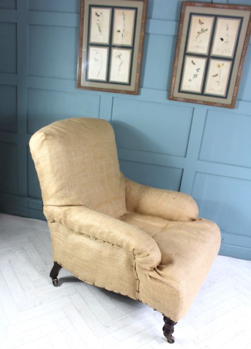 VICTORIAN ANTIQUE ARMCHAIR FOR UPHOLSTERY - ADDITIONAL PHOTO 10