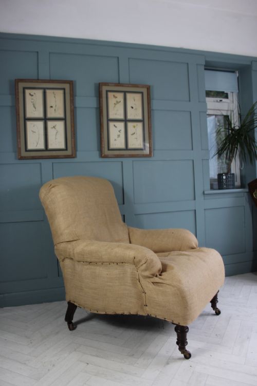 VICTORIAN ANTIQUE ARMCHAIR FOR UPHOLSTERY - ADDITIONAL PHOTO 16
