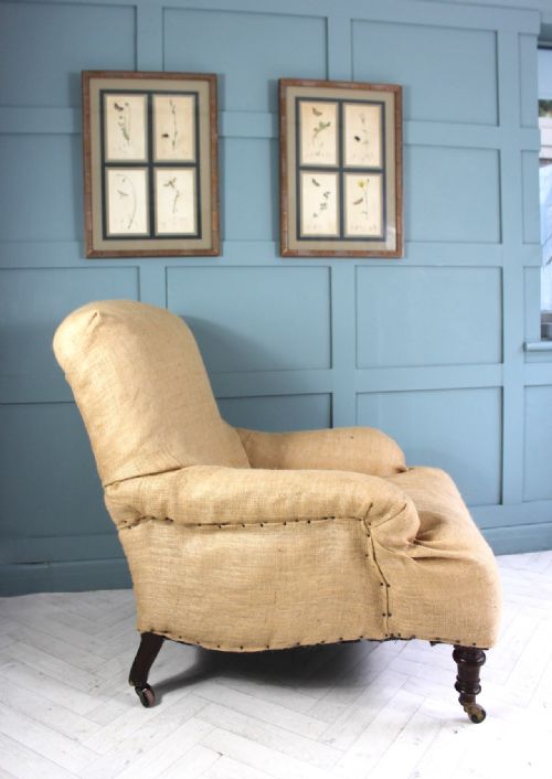 VICTORIAN ANTIQUE ARMCHAIR FOR UPHOLSTERY - ADDITIONAL PHOTO 17