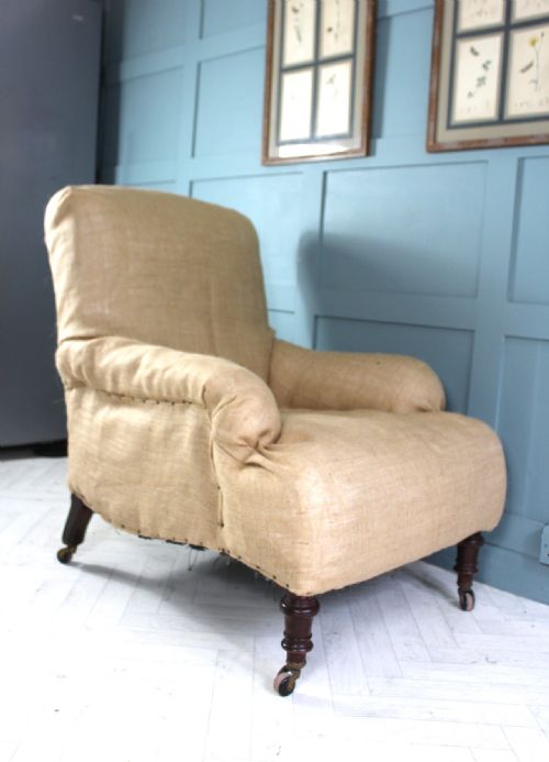 VICTORIAN ANTIQUE ARMCHAIR FOR UPHOLSTERY - ADDITIONAL PHOTO 18
