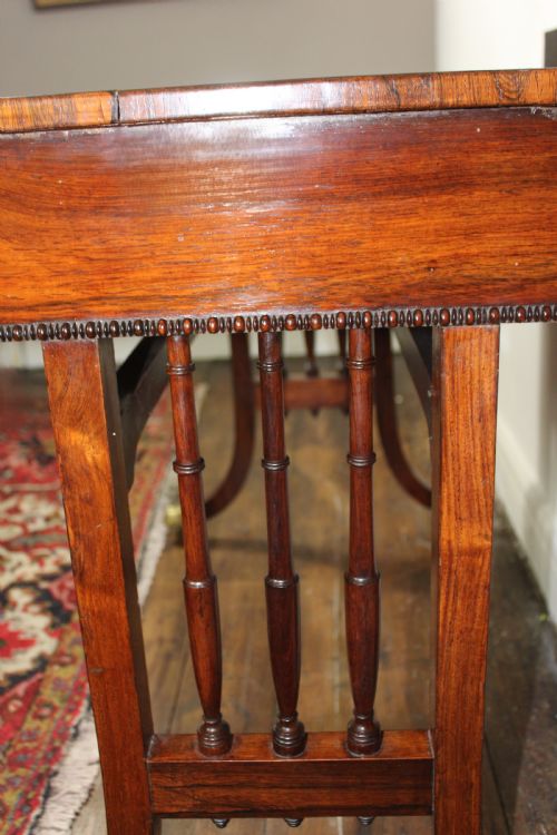 FINE REGENCY ROSEWOOD LIBRARY WRITING TABLE - ADDITIONAL PHOTO 3