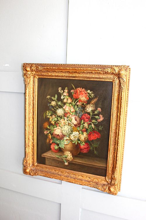 LATE 18TH CENTURY DUTCH NORTHERN EUROPEAN FLOWER STILL LIFE ON OAK PANEL - ADDITIONAL PHOTO 8