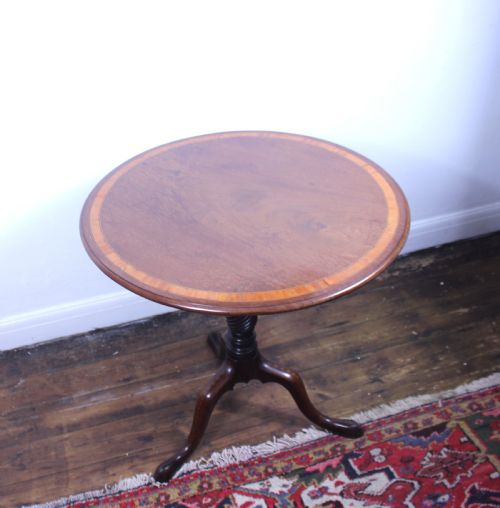 GEORGE III SHERATON 18THCENTURY MAHOGANY TRIPOD TABLE - ADDITIONAL PHOTO 5
