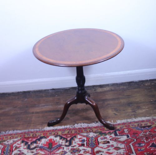 GEORGE III SHERATON 18THCENTURY MAHOGANY TRIPOD TABLE - ADDITIONAL PHOTO 6