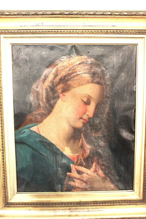 STUDIO OF POMPEO BATONI MADONNA OF THE ANNUNCIATION MID18TH CENTURY ITALIAN OLD MASTER - ADDITIONAL PHOTO 2