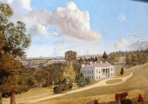 19TH CENTURY PAINTING OF WARLIES HOUSE WALTHAM ABBEY ESSEX - ADDITIONAL PHOTO 18