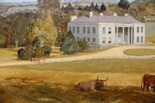 19TH CENTURY PAINTING OF WARLIES HOUSE WALTHAM ABBEY ESSEX - ADDITIONAL PHOTO 22