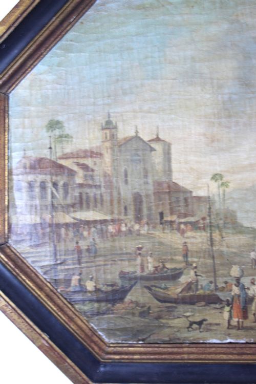 EALRY 19TH CENTURY BRAZIL SCHOOL PAINTING - ADDITIONAL PHOTO 11