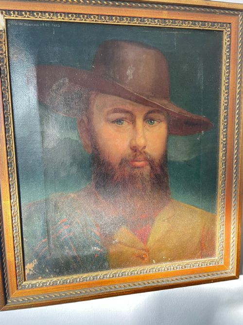 19TH CENTURY PORTRAIT PAINTING OF WILLIAM MORTON CIVIL ENGINEER - ADDITIONAL PHOTO 2