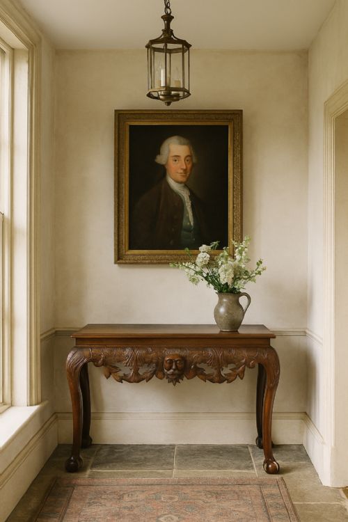 FINE ANTIQUE IRISH MAHOGANY GEORGE II STYLE SERVING TABLE CIRCA 1900 - ADDITIONAL PHOTO 20