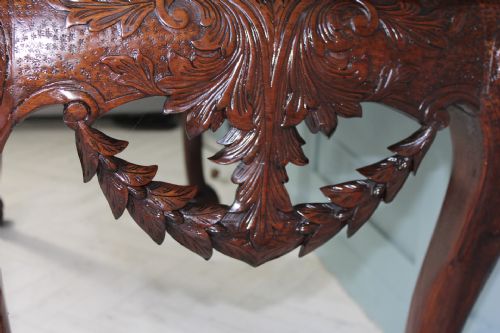 FINE ANTIQUE IRISH MAHOGANY GEORGE II STYLE SERVING TABLE CIRCA 1900 - ADDITIONAL PHOTO 11