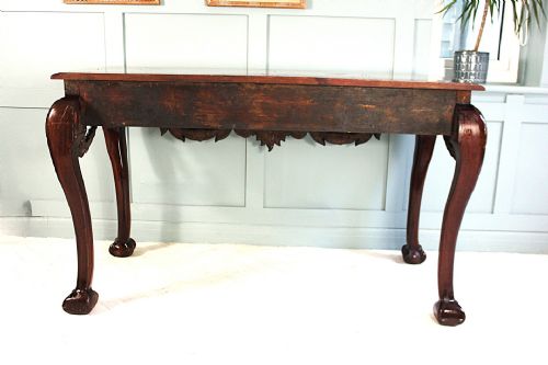 FINE ANTIQUE IRISH MAHOGANY GEORGE II STYLE SERVING TABLE CIRCA 1900 - ADDITIONAL PHOTO 16