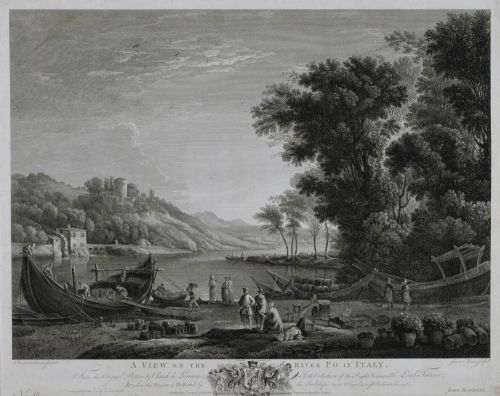 PASTORAL LANDSCAPE IN THE MANNER OF CLAUDE LORRAIN 18TH CENTURY - ADDITIONAL PHOTO 1
