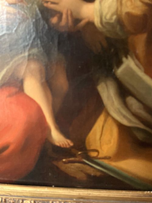 AFTER ANTONIO CORREGGIO THE MYSTIC MARRIAGE OF ST CATHERINE PAINTING - ADDITIONAL PHOTO 1