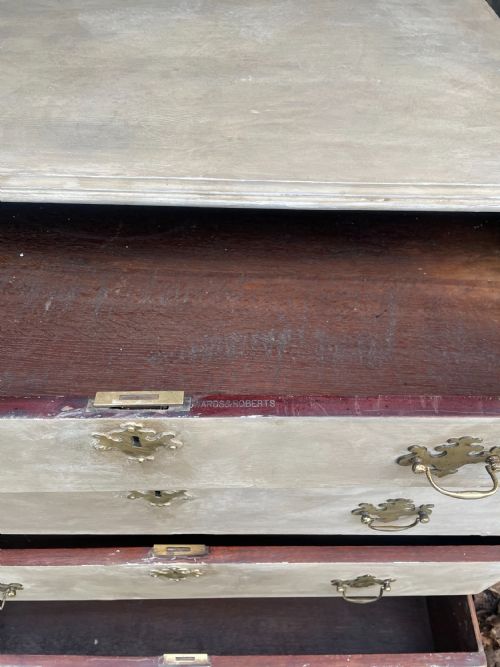 RARE 19TH CENTURY EDWARDS AND ROBERTS PAINTED CHEST OF DRAWERS - ADDITIONAL PHOTO 7