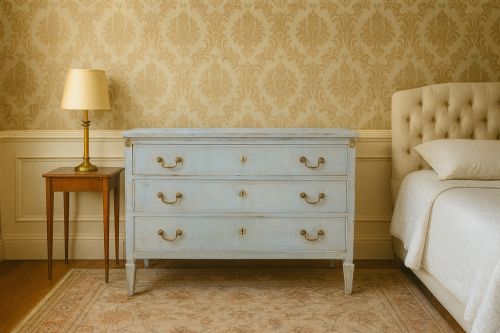 18THCENTURY PAINTED GUSTAVIAN CHEST OF DRAWERS SWEDISH NEOCLASSICAL COMMODE C1770