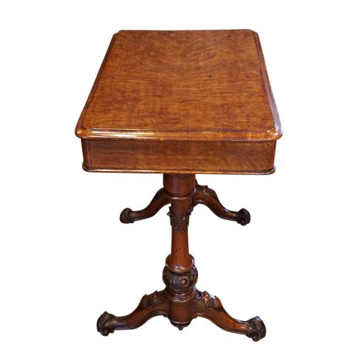 FINE 19TH CENTURY POLLARD OAK WORK TABLE BOOTHROYD SONS RIMMER SOUTHPORT - ADDITIONAL PHOTO 7