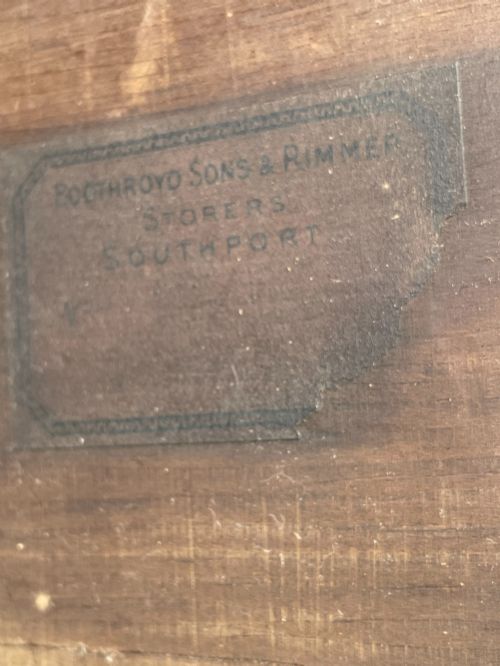 FINE 19TH CENTURY POLLARD OAK WORK TABLE BOOTHROYD SONS RIMMER SOUTHPORT - ADDITIONAL PHOTO 8