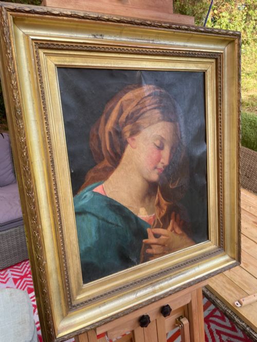 STUDIO OF POMPEO BATONI MADONNA OF THE ANNUNCIATION MID18TH CENTURY ITALIAN OLD MASTER - ADDITIONAL PHOTO 10