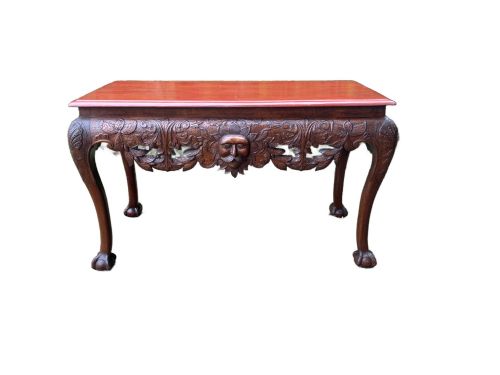 Fine Antique Irish Mahogany George II Style Serving Table, Circa 1900