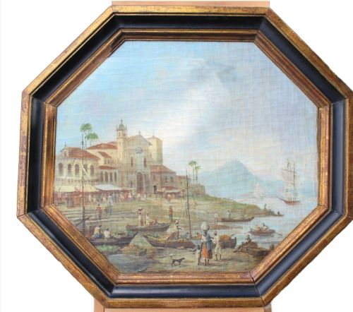 Early 19th Century Oil Painting of Rio De Janeiro – School of Johann Moritz Rugendas, C.1825–1840