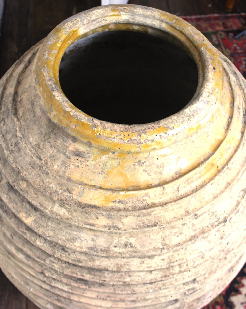 Large 19th century Greek Olive Oil Jar View X