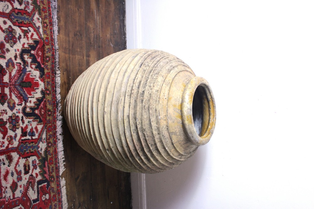 Large 19th century Greek Olive Oil Jar View XV