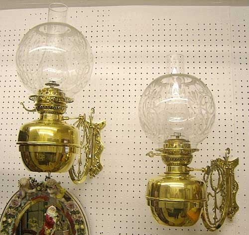 Pair of Victorian Oil Lamps